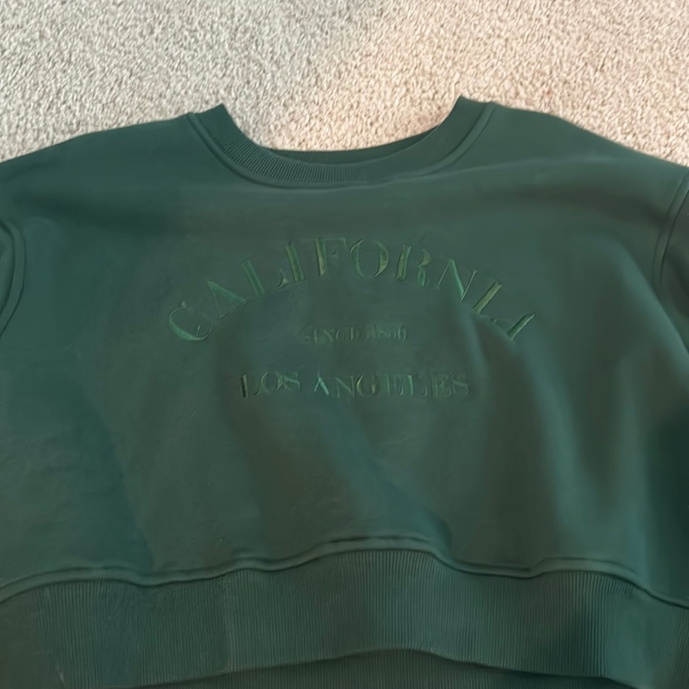 long crop top sweatshirt “california since 1850 los Angeles”